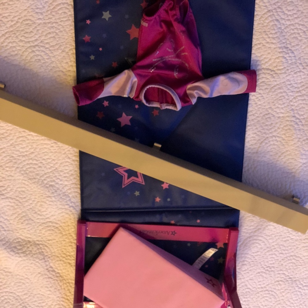 American girl doll gymnastics set